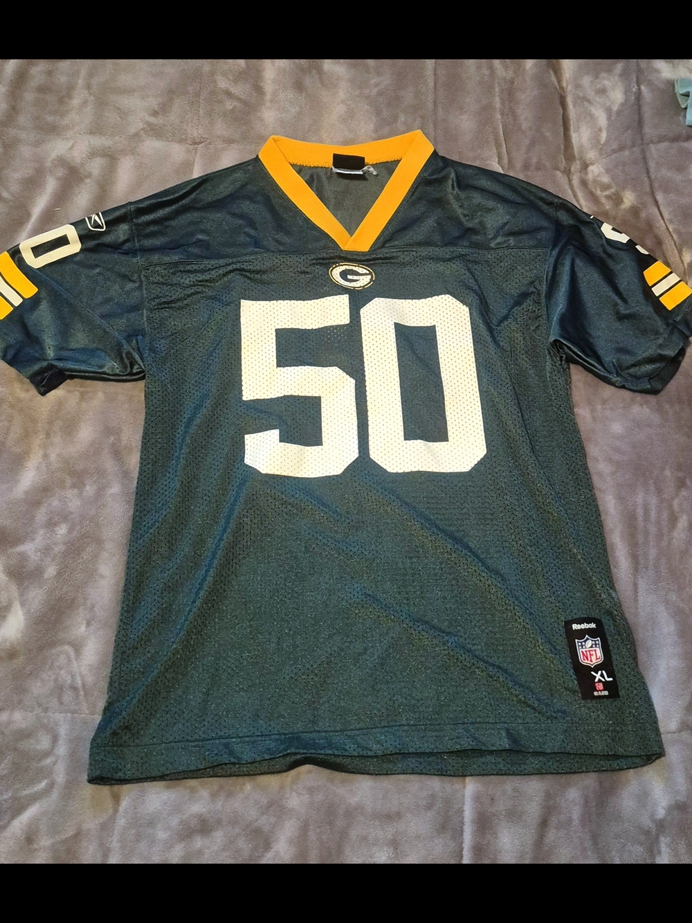 Reebok Green Bay Packers, AJ Hawk Jersey, Women's US XL